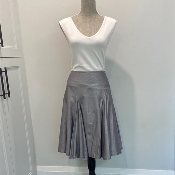 CLUB Monaco Letitia Navy and Brown Color Block Midi Pencil Sheath Dress … - Picture 5 of 15